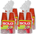 SOLO Cup Company Red Squared Plastic Party Cups - 18 Ounce, 200 Count | Perfect for Events & Gatherings