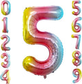 GOER Gold Foil Number 5 Balloons - Huge 42" & 32" Party Decorations for Birthdays & Anniversaries (3 Pcs)
