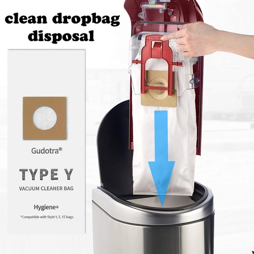 15 Pack Type Y Vacuum Dust Cleaner Bags Replacement to Hoover WindTunnel Upright Style Y, Z, YZ Paper Bags Replace Part 4010100Y