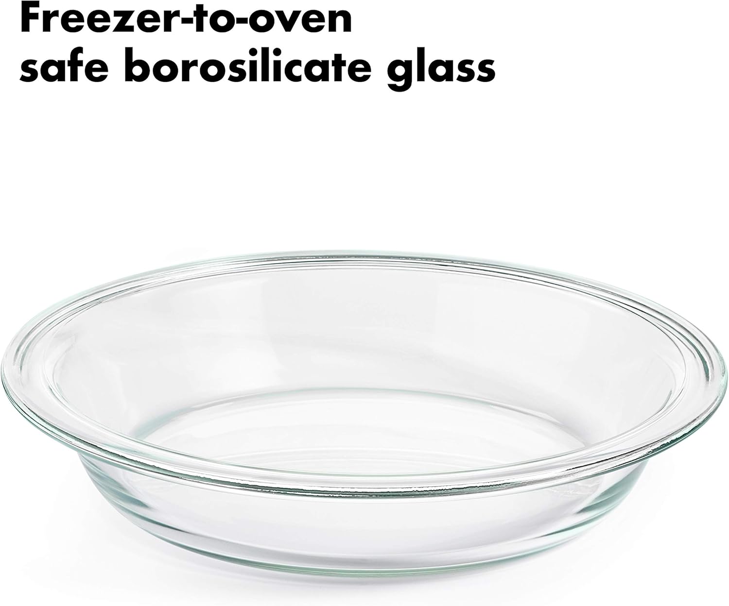 OXO Good Grips Glass Pie Plate with Lid - Durable, Oven-Safe Design for Perfect Baking