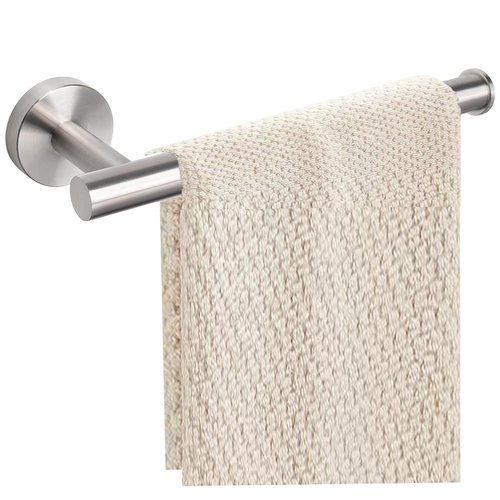 Sotuai Hand Towel Holder - 9" Modern Design Towel Ring, Thicken SUS 304 Stainless Steel Towel Holder for Bathroom Wall, Contemporary Hand Towel Rack - Brushed Nickel