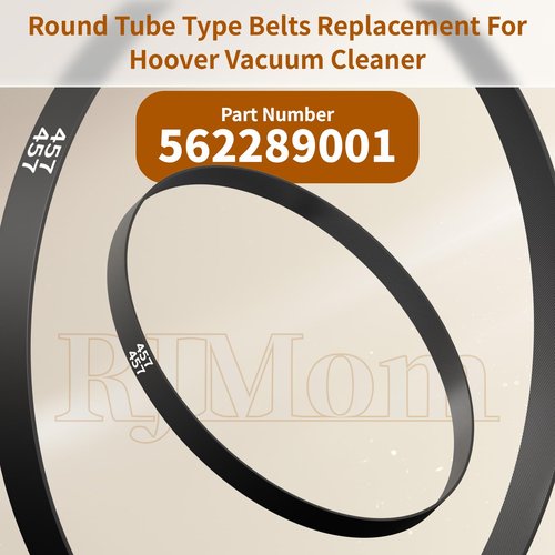 562289001 Vacuum Belt MS 12.8X457 for Hoover Vacuum Belt Replacement (2 Pcs) - for Hoover Windtunnel T Series Vacuum Cleaner Models UH30310 UH70200 UH70205 UH70210 UH71255 UH70901RM UH72625