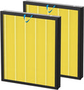 LEVOIT Vital 100S Replacement Filter - H13 True HEPA & Activated Carbon | 2 Pack Yellow