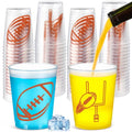 Qinyoung 40 Pcs 12 oz Reusable Football Plastic Cups Football Party Decorations Supplies Tailgate Events Drinking Cups for Sports Birthday Themed Party Supplies