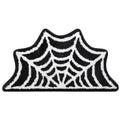 Moutina Spider Web Bath Mat 16x30 Inch Black, Soft and Absorbent Tufted Gothic Halloween Bathroom Rug Non Slip Washable, Gothic Bathroom Decor Rug Holiday Decorations