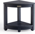 Skiennix Shower Bench - Durable Poly Lumber Corner Stool | Non-Slip Bathroom Seat for Shaving Legs - Black