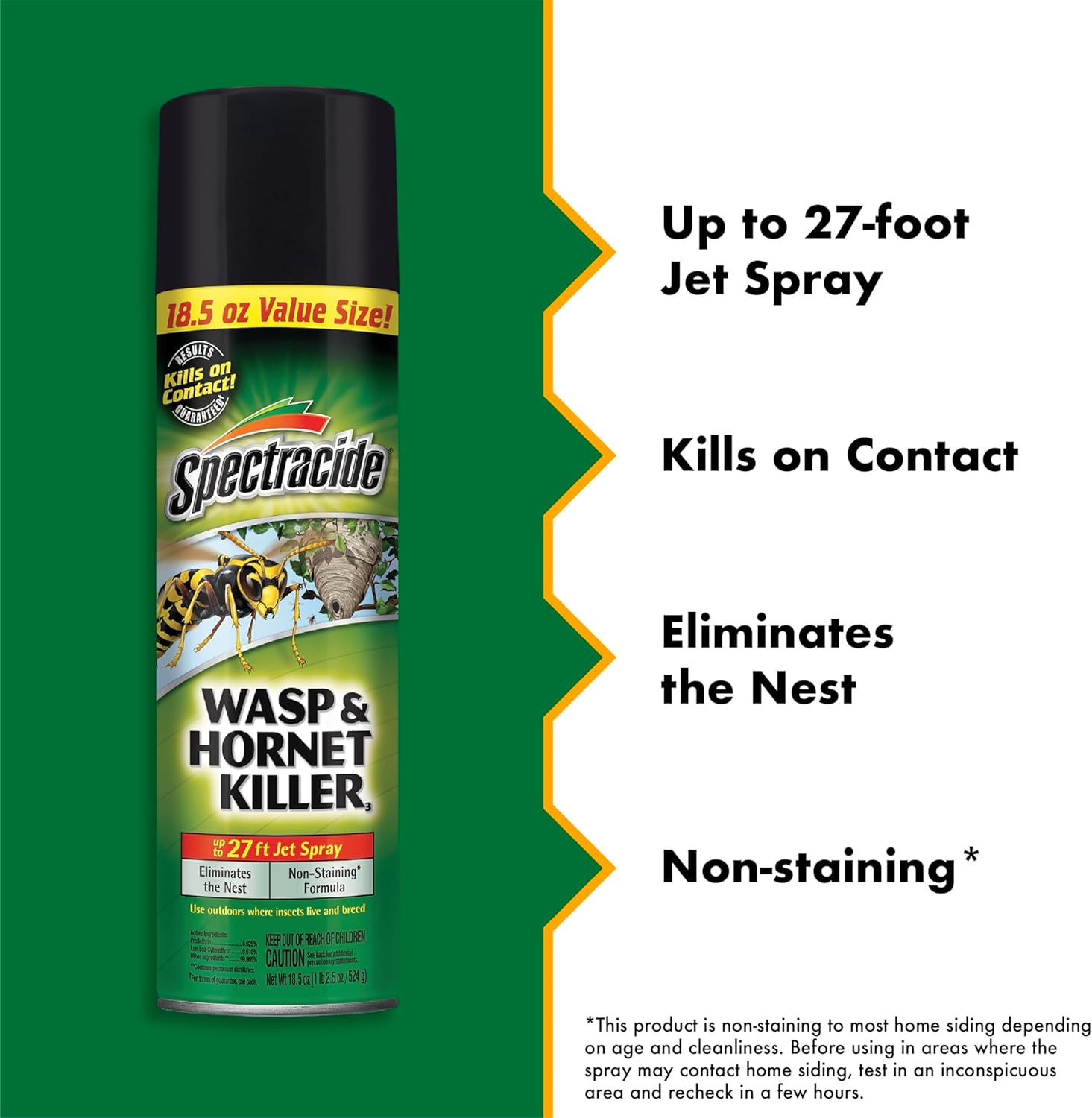 Spectracide Wasp & Hornet Killer Aerosol - Instant Kill for Wasps, Hornets & Yellow Jackets | 12 Pack