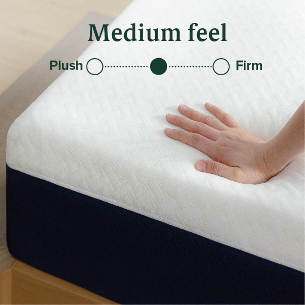 Zinus 12 Inch Queen Hybrid Mattress - Cooling Comfort, Medium Firm, Fiberglass Free, Certified Safe Foams