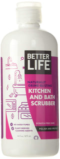 Better Life Sink Cleaner, Stainless Steel Sink Cleaner, Kitchen and Bath Scrubber, Tub and Tile scrubber, 16 Ounce, Pack of 1