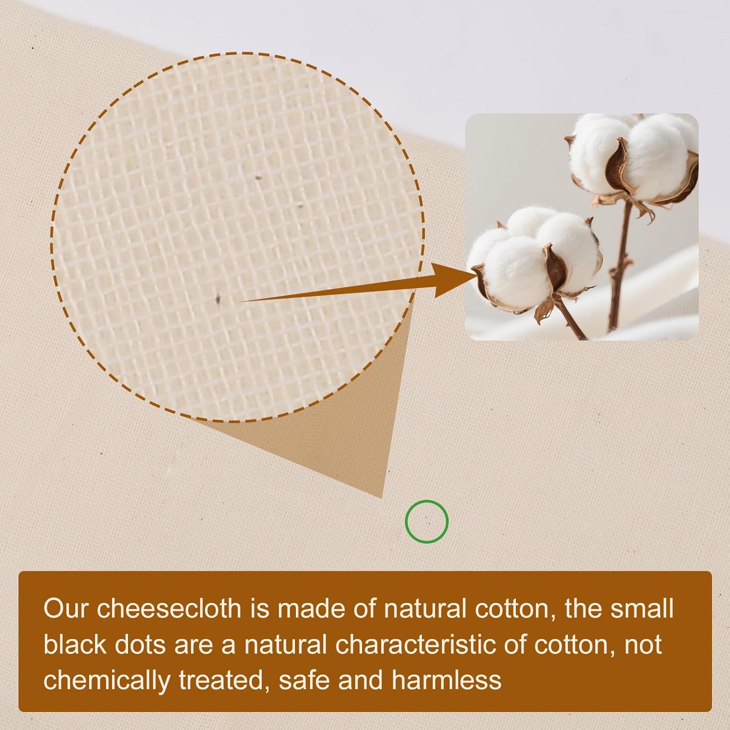 Skiennix Cheese Cloths - 15 PCS Organic Cotton Straining Cloths, 20x20 Inch, Reusable & Hemmed Edge