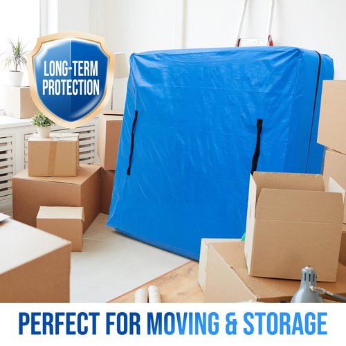 TAILI Queen Mattress Bags for Moving and Storage, Heavy Duty Moving Supplies Mattress Cover with Reinforced Handles, Storage Cover Essentials Packing Protector