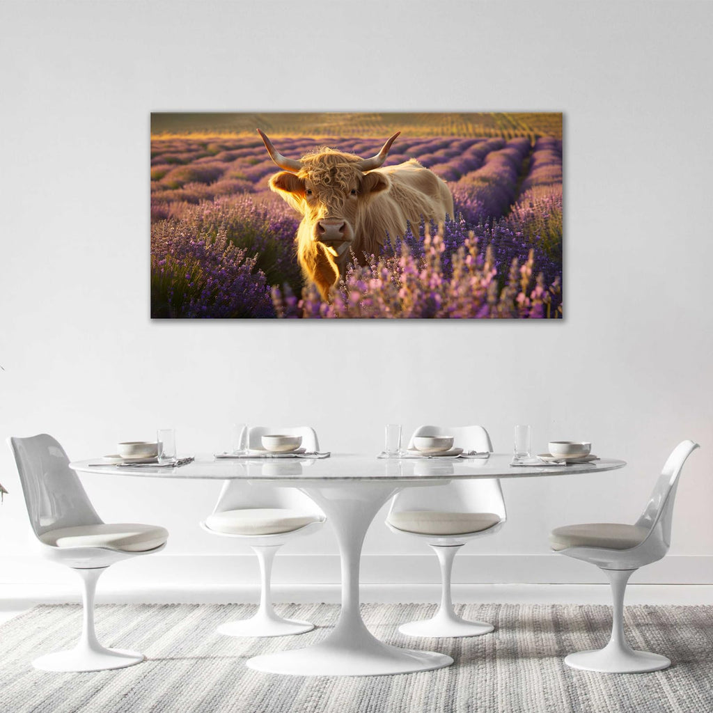 Fuzawet Large Deer Wall Art Foggy Forest Pictures Wall Decor Elk Rustic Landscape Canvas Painting Home Modern Artwork Decorations Framed for Office Bedroom Bathroon Living Room 60X30 inch
