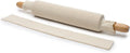 Fox Run Rolling Pin Covers - Durable Cotton Set of 2 for Effortless Baking and Storage