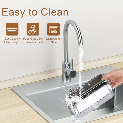GAOCO Vacuum Electric Lunch Box - Portable Heated Food Warmer Equipped with Vacuum Preservation for Adult Men and Women,1L Capacity 60W Fresh Keeping for Office Work Gym Home Use