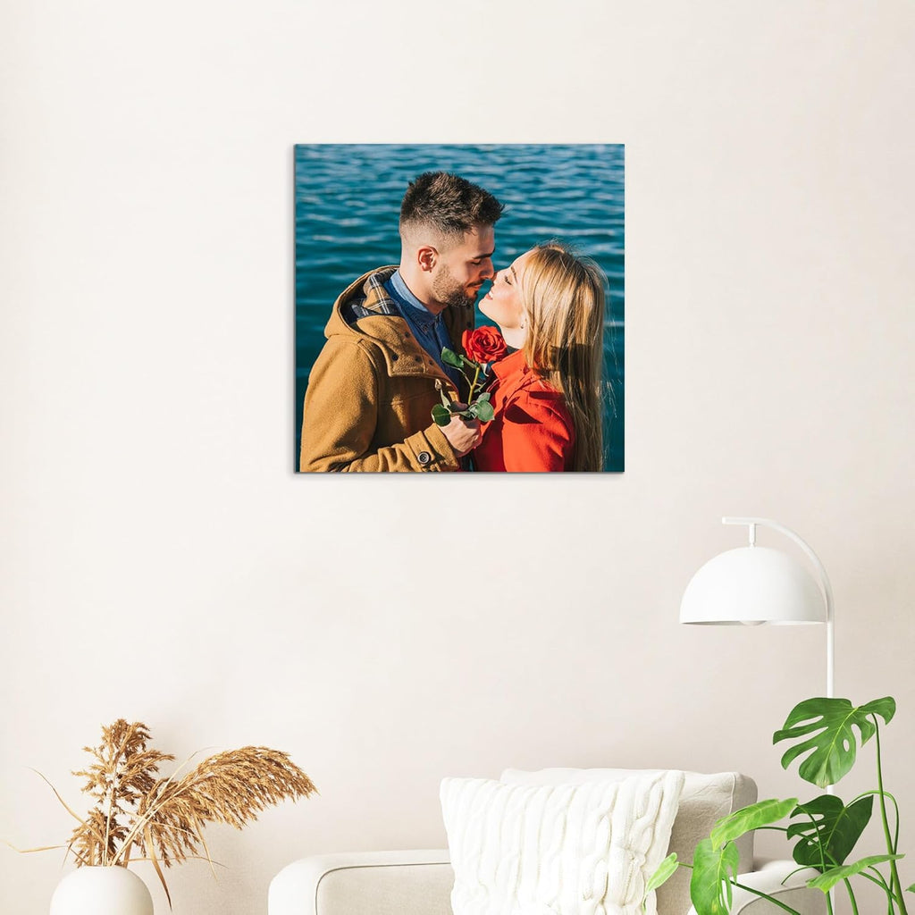 Skiennix Personalized Canvas Wall Art - Custom Framed 12" X 12" Prints for Living Room & Bedroom Decor