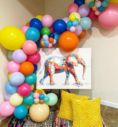 KBZVNAF Rainbow Balloons - 50 Pack 12-Inch Assorted Latex Balloons for Weddings & Parties