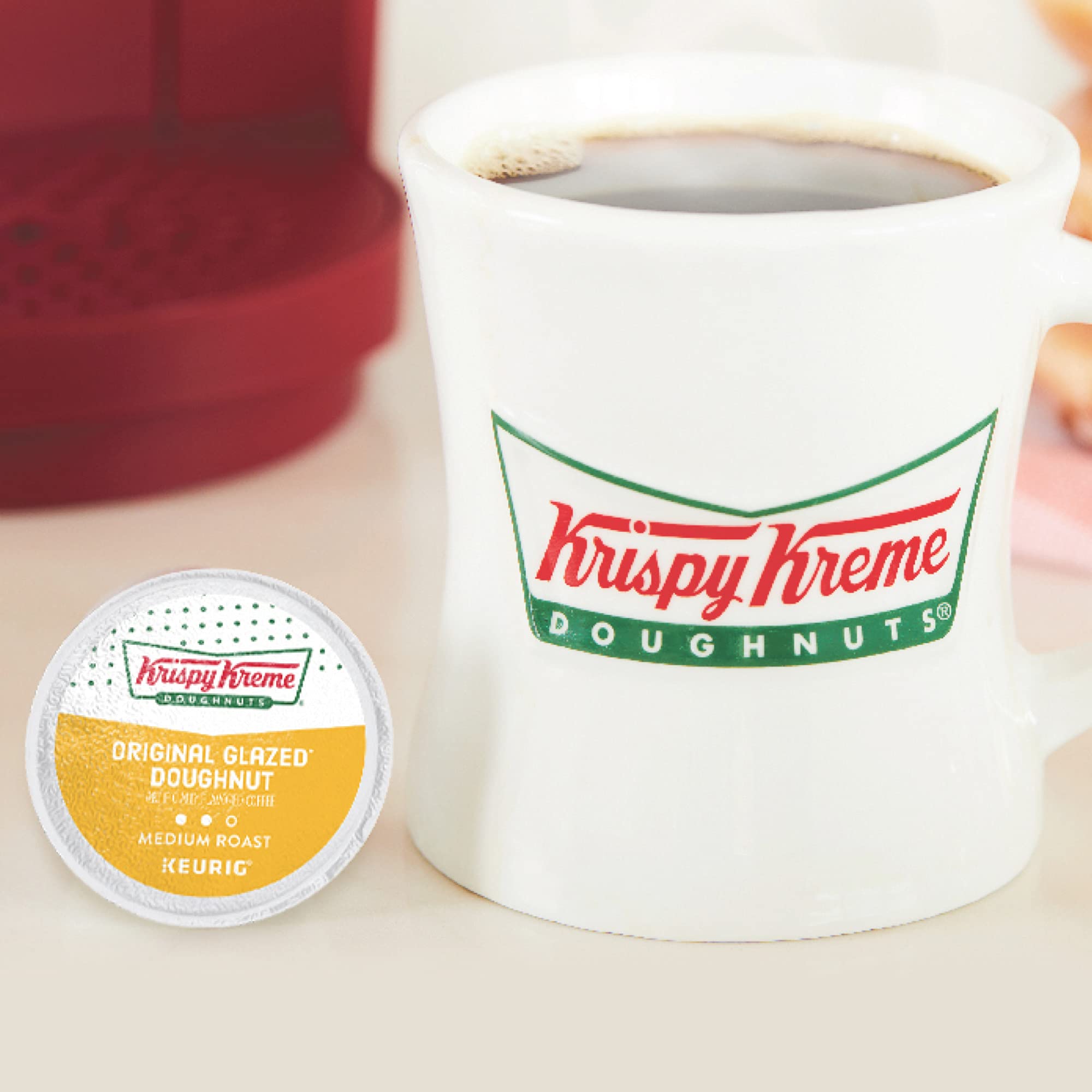 Krispy Kreme Original Glazed Doughnut, Single-Serve Keurig K-Cup Pods, Flavored Medium Roast Coffee, 96 Count