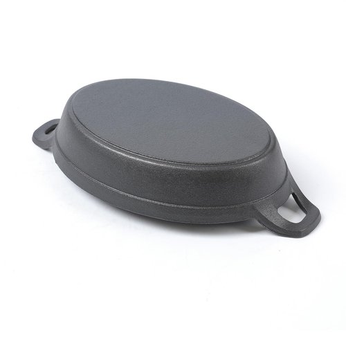 HAWOK Cast Iron Oval Casserole Dish, Au Gratin Cookware, 4 pcs