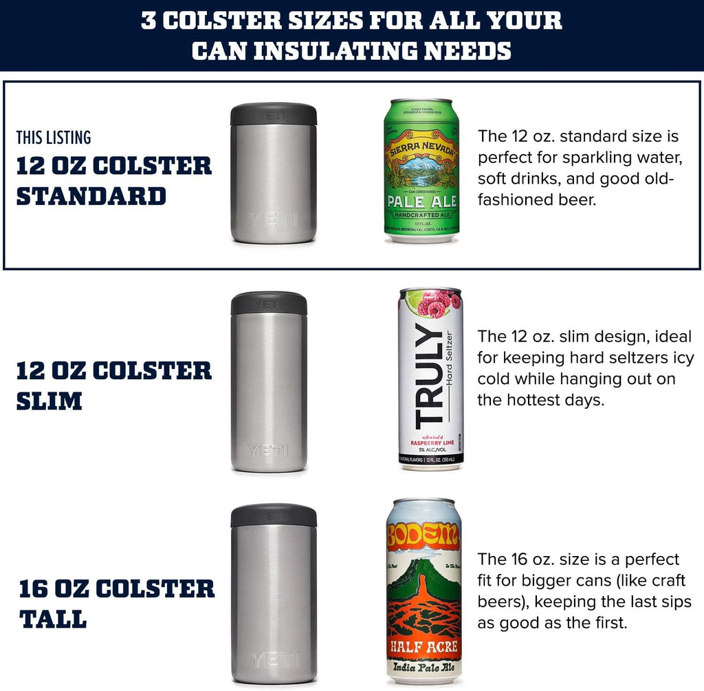 YETI Rambler 12 oz. Colster Can Insulator for Standard Size Cans, White, 1 Count (Pack of 1)