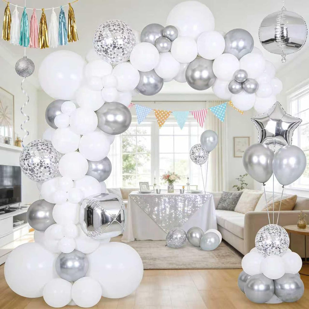 White Balloons - 60 PCS 12-Inch Latex Balloons for Birthday, Wedding, Baby Shower & Holiday Decor