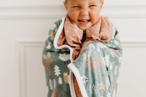 Copper Pearl Atwood Three-Layer Baby Blanket: Soft Quilts for Boys & Girls | Breathable, Cozy Toddler Blanket | Newborn Quilt | 46x46 Premium Polyester/Rayon