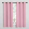 NICETOWN Blackout Curtain Panels - Thermal Insulated Draperies in Crystal Pink | 29 x 40 Inches, 1 Pair