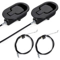 2 Set Recliner Handle Replacement Parts with Pull Cable, Durable Recliner Release Pull Handle, Repair and Replacement Accessories Fits Most Recliner Chair Sofa, ABS Material