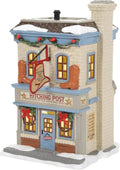 Department 56 Ceramic Snow Village - Western Wear Hitching Post Lit Building | 8.27 Inch, Multicolor