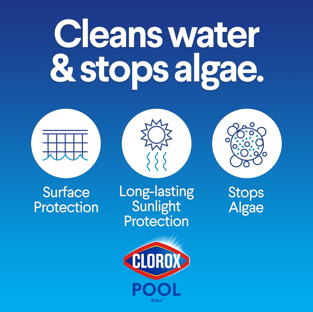 Clorox Pool&Spa XTRABLUE Chlorinating Tablets - Kills Bacteria & Stops Algae | 5 LB, Individually Wrapped
