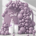 Skiennix Dusty Purple Balloon Set - 120 Pcs in 5-18 Inch Sizes | Perfect for Boho Bridal & Baby Showers