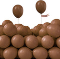 PartyWoo Brown Balloons - 50pcs 5-Inch Mini Boho Latex Balloons for Weddings & Celebrations