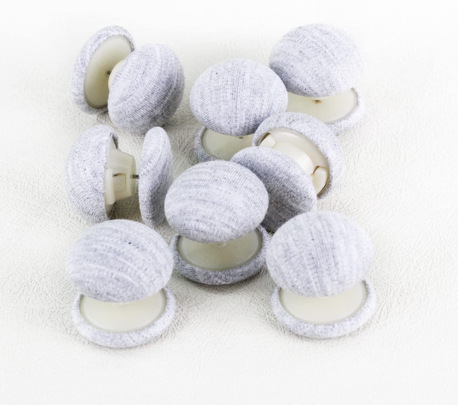 Duvetdots Gray Keyless Duvet Clips, No Key Needed. Pack of 8 Comforter Fasteners That are Safe Locking, Low Profile Egyptian Cotton Bedding Pins Holds up to 10lbs, Clamps Keeps Comforter From Shifting