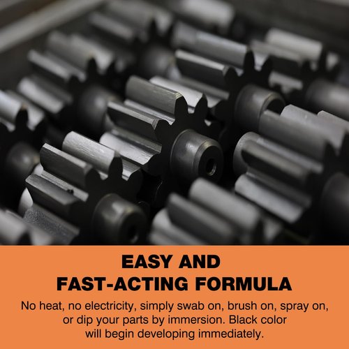 LIIZOUSUDA Black Oxide Coating Kit - Black Oxide Solution, Versatile Blackening Solution for Iron and Steel - Not Suitable for Stainless Steel Surfaces (6.8 oz)