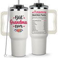 Vivulla68 Gifts for Grandma From Grandchild, Grandkids - Best Grandma Ever Tumbler 40Oz - Grandmother Coffee Mug, Gifts Ideas for Grandmas, Grammy - Grandmother Birthday Gift, Grandmy Cup
