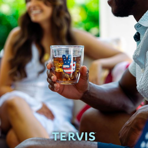 Tervis Beachcomber Collection Made in USA Double Walled Insulated Tumbler Travel Cup Keeps Drinks Cold & Hot, 12oz - 4pk, Assorted