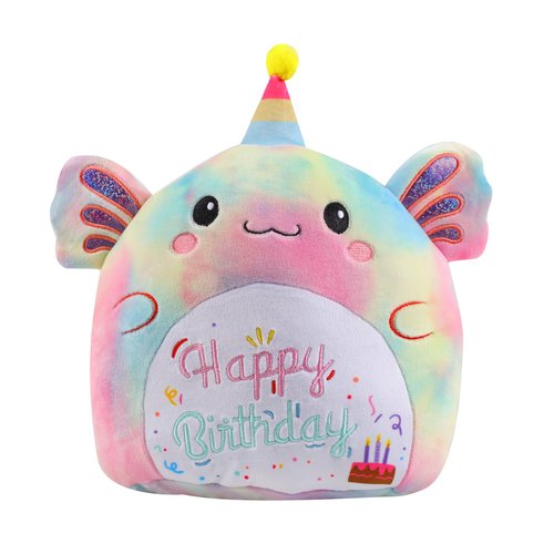 AWNOGKUE Stuffed Animal Axolotl Plush Toys 12 Inch Soft Unicorn Plushies Pillow Cute Rainbow Plushies Room Decoration Birthday Gifts for Kids Toddlers Girls and Boys (Axolotl)