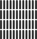 EBOOT 48 Pack Black Rubber Pourer Cap Liquor Bottle Pourer Cover Dispenser Spout Dust Covers