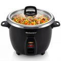 Elite Gourmet ERC2010B Electric Rice Cooker with Stainless Steel Inner Pot Makes Soups, Stews, Porridge's, Grains and Cereals, 10 cups cooked (5 Cups uncooked), Black