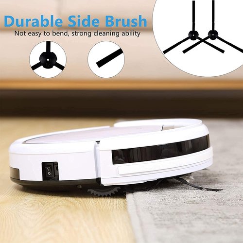 ilovelife Replacement Filter & Brush Accessories Compatible with ILIFE V3s, V3s pro, V5s, V5s pro Robot Vacuum Cleaner, 10 Filters + 10 Side Brushes