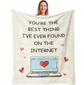 Anniversary Birthday Gifts for Men/Women Blanket 50"X60", Gifts for Boyfriend, Girlfriend Birthday Gift, Engagement/Wedding Gift for Couples, Long Distance Relationship Gifts, I Love You for Him