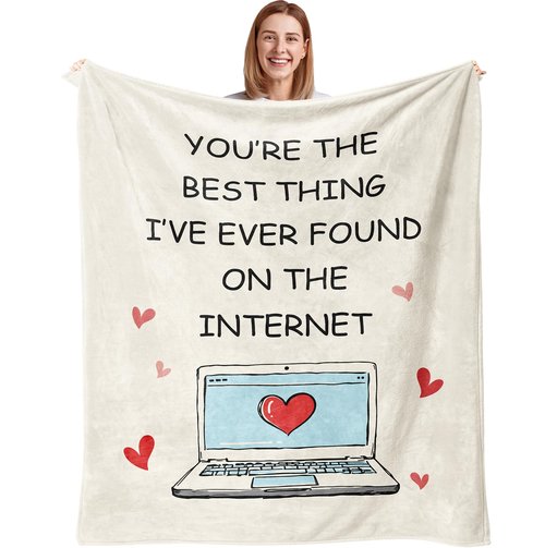 Anniversary Birthday Gifts for Men/Women Blanket 50"X60", Gifts for Boyfriend, Girlfriend Birthday Gift, Engagement/Wedding Gift for Couples, Long Distance Relationship Gifts, I Love You for Him