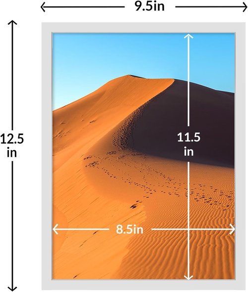 LaVie Home 9x12 Picture Frame - Classic Wall Display Frame with HD Plexiglas | Vertical & Horizontal Use