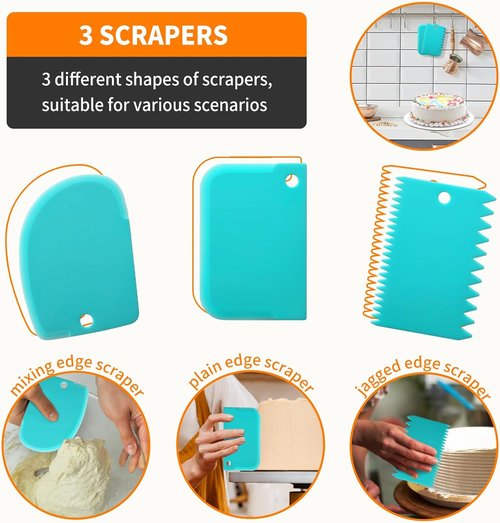 ALLTOP Piping Bags and Tips Set - Ultimate Cake Decorating Kit with 100 Disposable Bags & 12 Frosting Tips