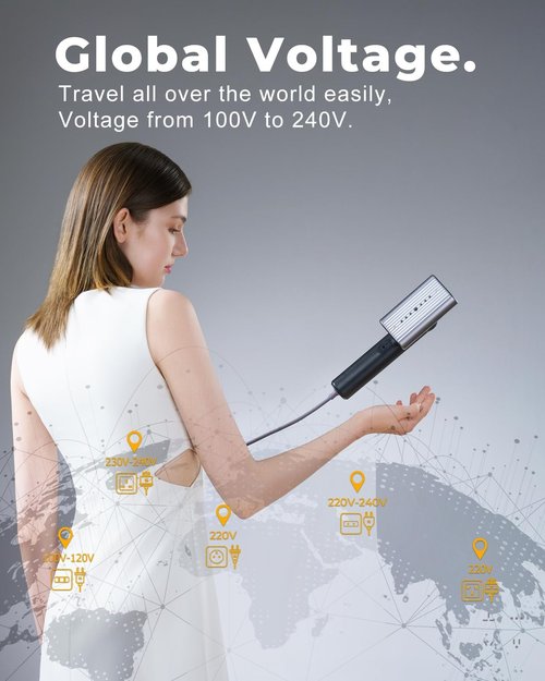 G9 Pro Handheld Clothes Steamer - Lightweight & Compact Design, Dual Steam Modes, Global Voltage (100-240V)