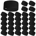 Jeere 30 Pcs Unisex Chef Hat Adjustable Kitchen Cooking Caps Sushi Beanie Breathable Mesh Top Skull Cap for Men Women Adult (Black)