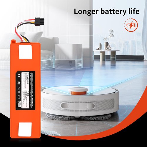for Roborock S6 Battery - for Roborock S7 Battery - Replacement Battery for Roborock S5 S6 S7 S50 S51 S52 S55 S5 Max S6 Max Lithium Ion 14.4V for Xiaomi Sweeper Robot Cleaners