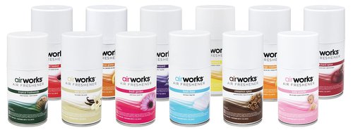 Hospeco Health Gards AE-KIT Metered Aerosol Air Freshener Set (7 oz. Cans, Case of 12)