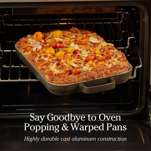 Our Place Mini Griddle Pan | 9" (2 Qt) Nonstick Ceramic Griddle Pan for Stovetop & Oven | PFAS-Free, Oven-Safe up to 450°F, Easy-Grip Handles | Blue Salt