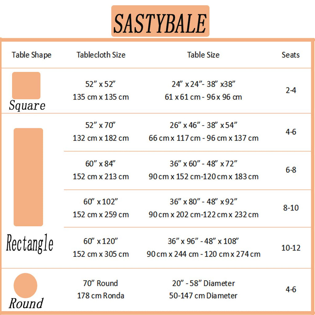 SASTYBALE White Table Cloth Rectangle, Floral Tablecloth Spill Proof Wrinkle Resistant Table Cover for Kitchen Dining, Camping, Parties(Rectangular,60"x120", 10-12 Seats)