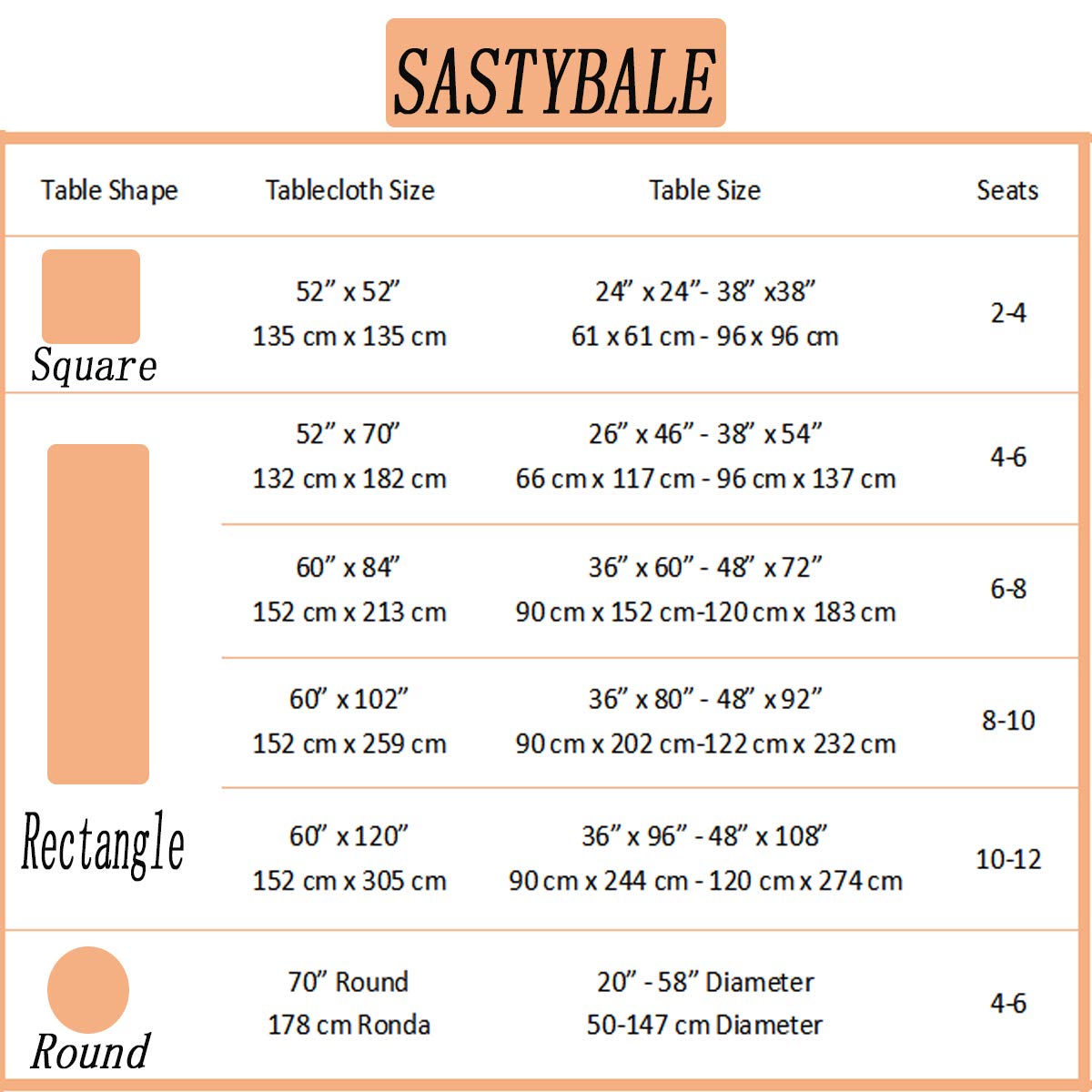 SASTYBALE White Table Cloth Rectangle, Floral Tablecloth Spill Proof Wrinkle Resistant Table Cover for Kitchen Dining, Camping, Parties(Rectangular,60"x120", 10-12 Seats)